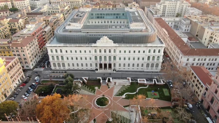 Palazzo Dante Sede unitaria dell'Intelligence italiana foto dall'alto.JPG
