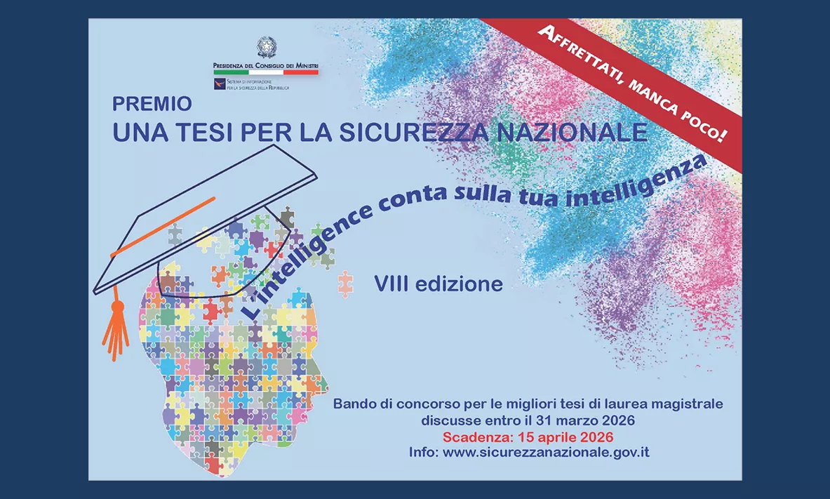 Premio “UNA TESI PER LA SICUREZZA NAZIONALE”